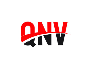 QNV Letter Initial Logo Design Vector Illustration