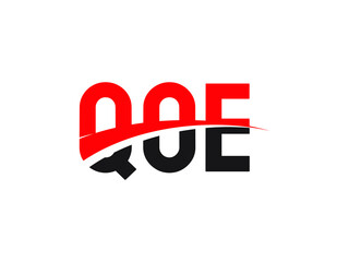 QOE Letter Initial Logo Design Vector Illustration