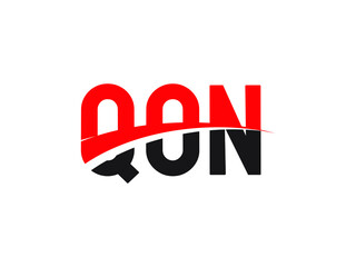 QON Letter Initial Logo Design Vector Illustration