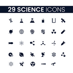 29 Science Icons Set. Science  Icons Pack. Science 
 Collection of Icons.