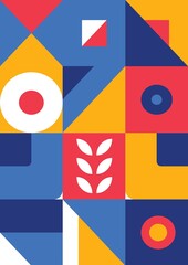 Mosaic Abstraction Wheat Field, Modern Abstraction, Сontemporary Art, Modern Art, Nature (A1)