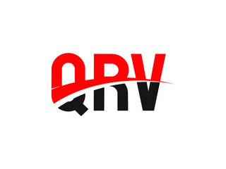 QRV Letter Initial Logo Design Vector Illustration