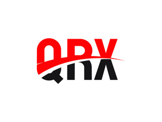 QRX Letter Initial Logo Design Vector Illustration