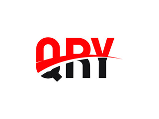 QRY Letter Initial Logo Design Vector Illustration