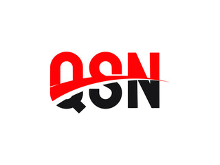 QSN Letter Initial Logo Design Vector Illustration