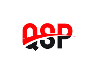 QSP Letter Initial Logo Design Vector Illustration