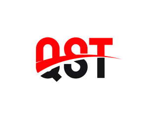 QST Letter Initial Logo Design Vector Illustration