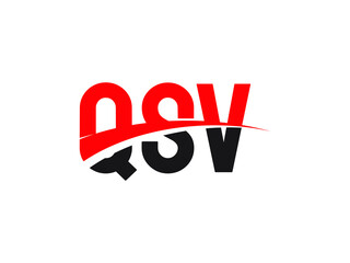 QSV Letter Initial Logo Design Vector Illustration