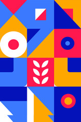 Mosaic Abstraction Wheat Field, Modern Abstraction, Сontemporary Art, Modern Art, Nature (AI collage)