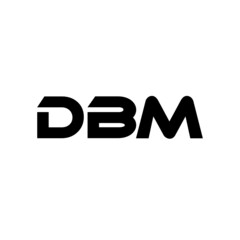 DBM letter logo design with white background in illustrator, vector logo modern alphabet font overlap style. calligraphy designs for logo, Poster, Invitation, etc.