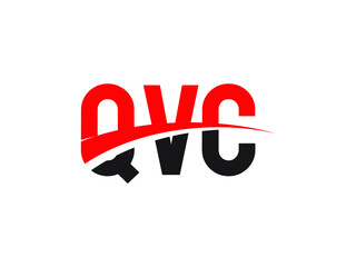 QVC Letter Initial Logo Design Vector Illustration