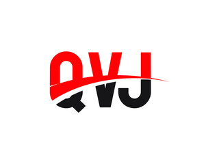 QVJ Letter Initial Logo Design Vector Illustration