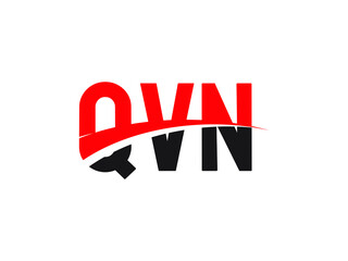 QVN Letter Initial Logo Design Vector Illustration