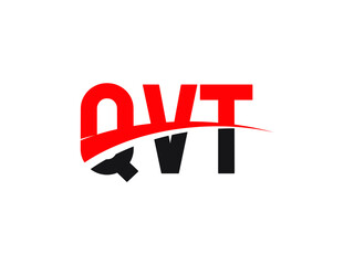 QVT Letter Initial Logo Design Vector Illustration