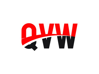 QVW Letter Initial Logo Design Vector Illustration
