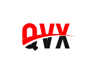 QVX Letter Initial Logo Design Vector Illustration