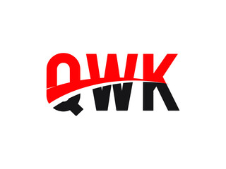 QWK Letter Initial Logo Design Vector Illustration