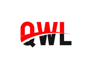 QWL Letter Initial Logo Design Vector Illustration