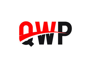 QWP Letter Initial Logo Design Vector Illustration
