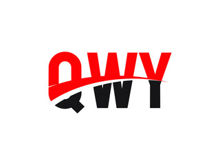 QWY Letter Initial Logo Design Vector Illustration