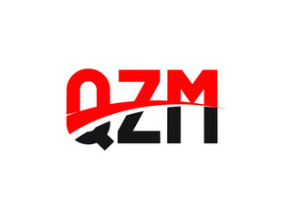 QZM Letter Initial Logo Design Vector Illustration