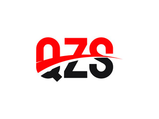 QZS Letter Initial Logo Design Vector Illustration