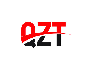 QZT Letter Initial Logo Design Vector Illustration
