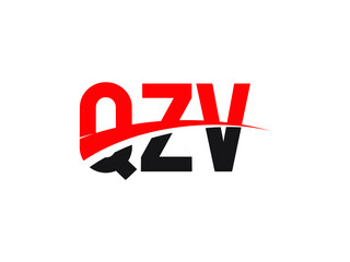 QZV Letter Initial Logo Design Vector Illustration