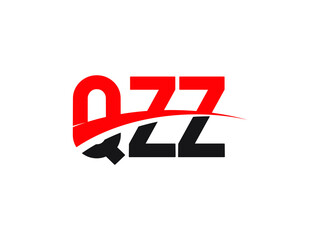 QZZ Letter Initial Logo Design Vector Illustration