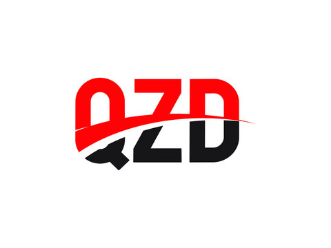 QZD Letter Initial Logo Design Vector Illustration