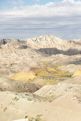 Fototapeta na wymiar Yellow Mounds Badlands National Park