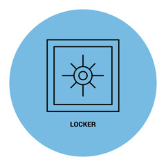 Locker icon vector illustration design