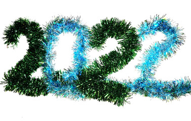 2022 new year decoration tinsel