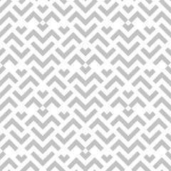 Abstract geometric pattern with stripes, lines. Seamless vector background. White and gray ornament. Simple lattice graphic design.