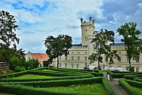 Czech Republic-view of the castle Filipov near city Caslav