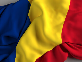 The flag of Romania, a country at the confluence of Central, Eastern and Southeastern Europe