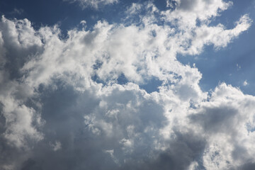 Obraz premium Sky with clouds view horizontal background 