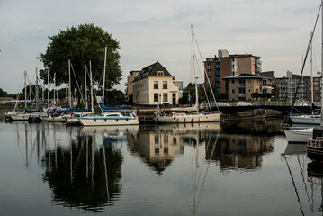 boats in the harbor