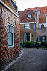 Fototapeta na wymiar old street in the Netherlands