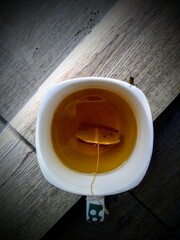 Cup of tea for a grasshopper