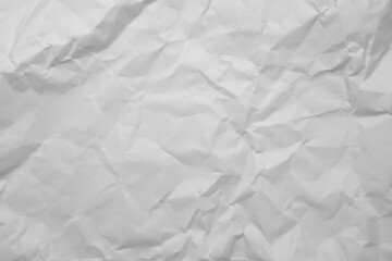 Pastel grey crumpled paper texture background with space paper for text