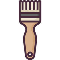 Naklejka premium Brush line icon