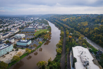 Aerial Drone of Conshohocken PA