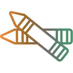 crayon gradient icon