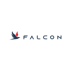 Obraz premium falcon vector logo design. logo template
