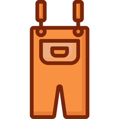 overalls Two Tone icon