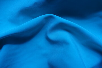Background - draped thin cerulean blue chiffon fabric