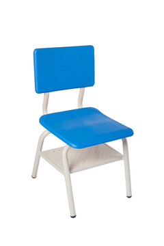 silla primaria azul