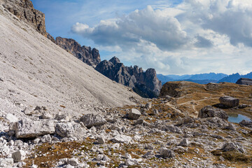 Dolomiten Drei Zinnen Sonnenaufgang Auronzo Hütte Dreizinnenhütte