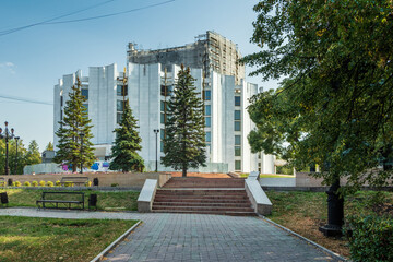The building of the Chelyabinsk State Academic Drama Theater named after N. Orlov.